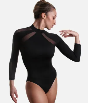 Long Sleeve Dance Leotard, Sporty Look - RDE2646