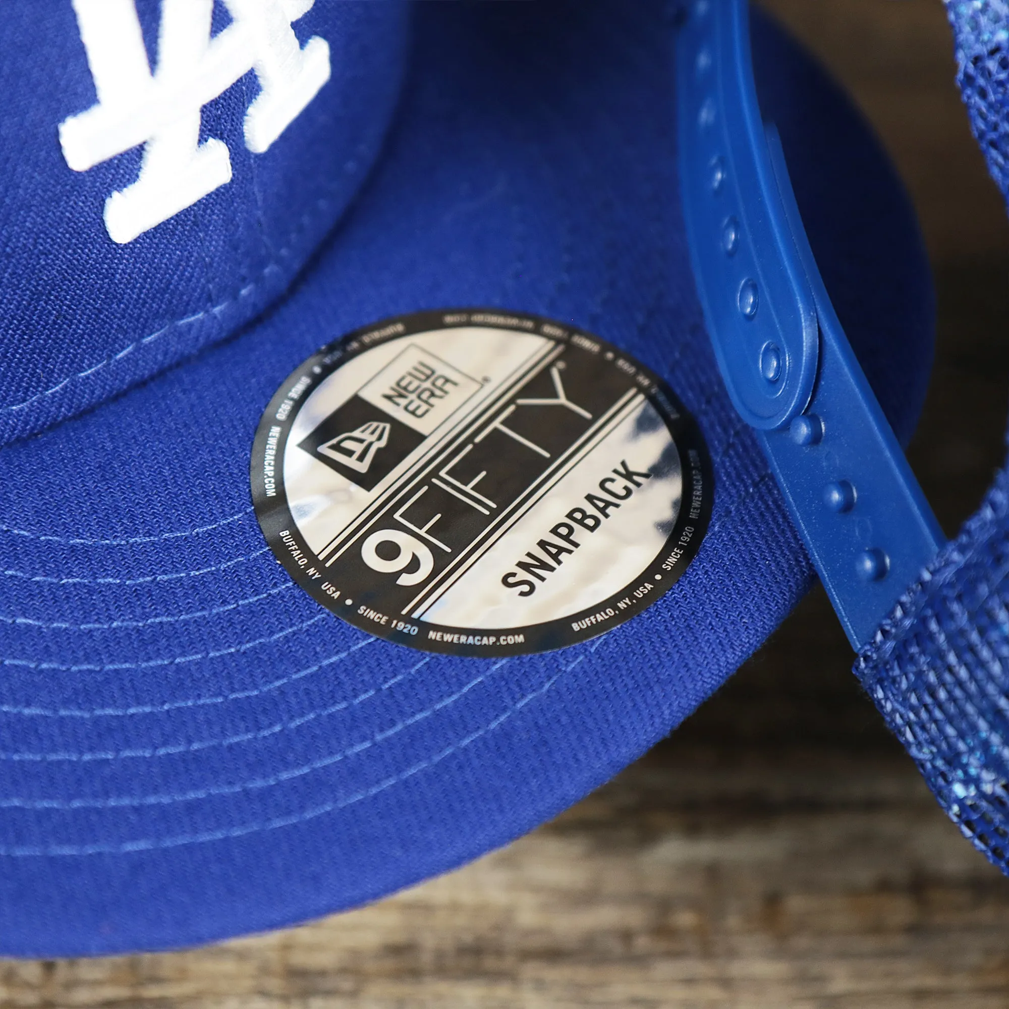 Los Angeles Dodgers Metallic All Star Game MLB 2022 Side Patch 9Fifty Mesh Snapback | ASG 2022 Royal Blue Trucker Hat