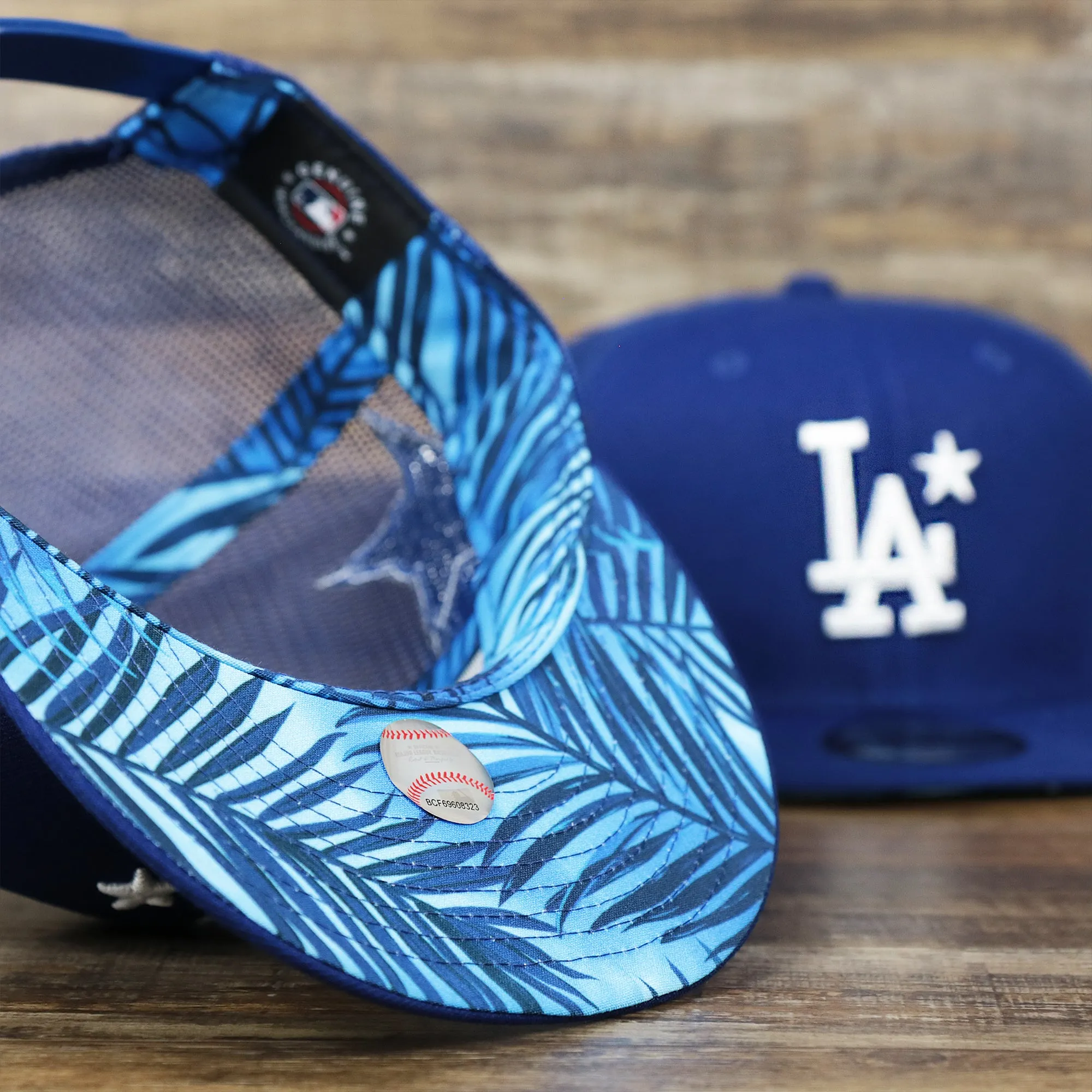 Los Angeles Dodgers Metallic All Star Game MLB 2022 Side Patch 9Fifty Mesh Snapback | ASG 2022 Royal Blue Trucker Hat