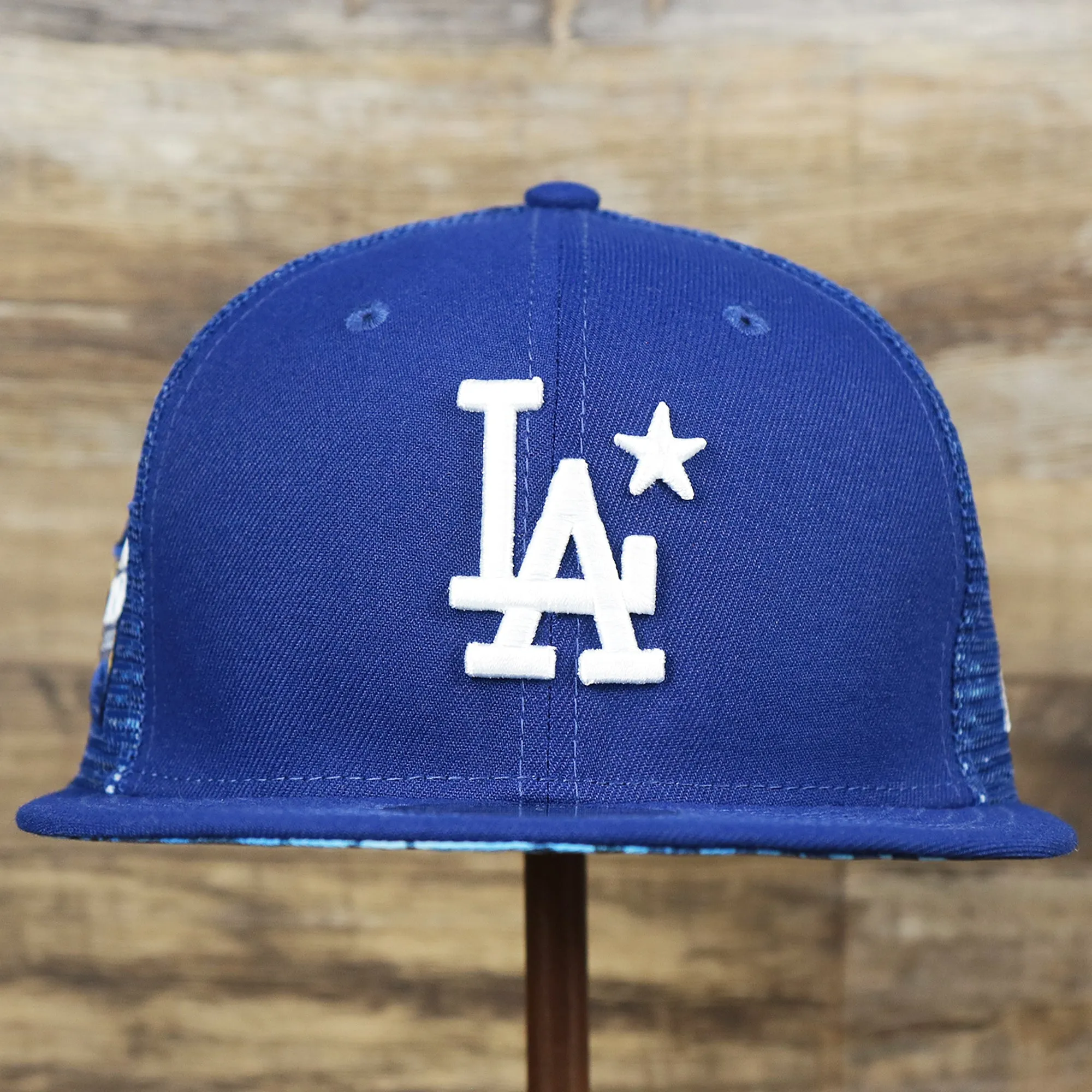 Los Angeles Dodgers Metallic All Star Game MLB 2022 Side Patch 9Fifty Mesh Snapback | ASG 2022 Royal Blue Trucker Hat