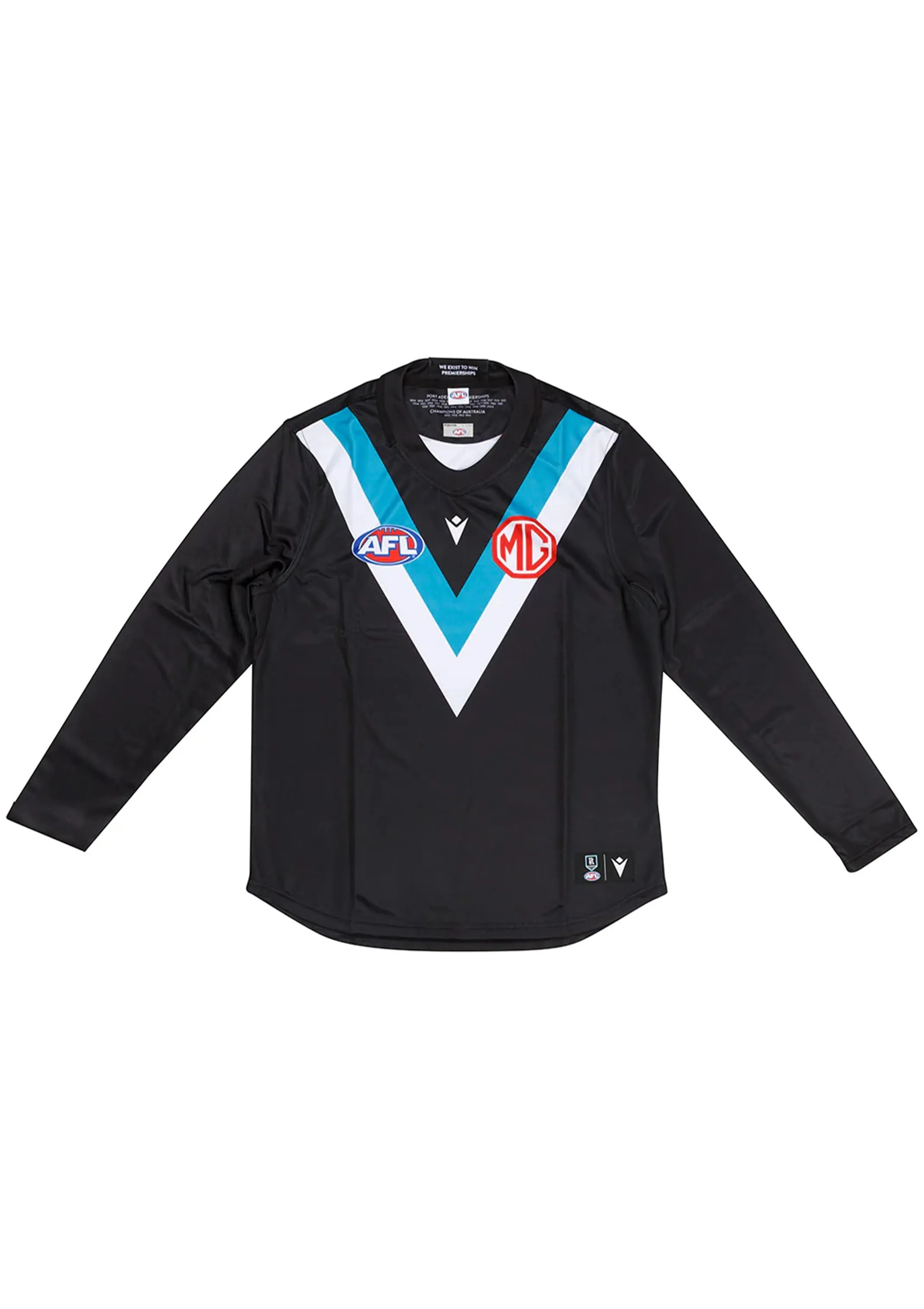 Macron Mens Port Adelaide 2022 Poly Replica Home Guernsey LS  58542662