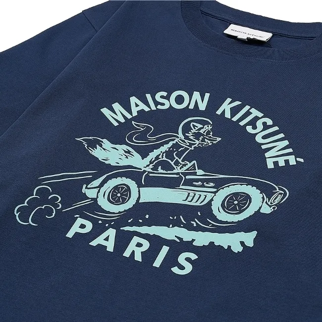 MAISON KITSUNE  |Unisex Cotton Short Sleeves Designers T-Shirts