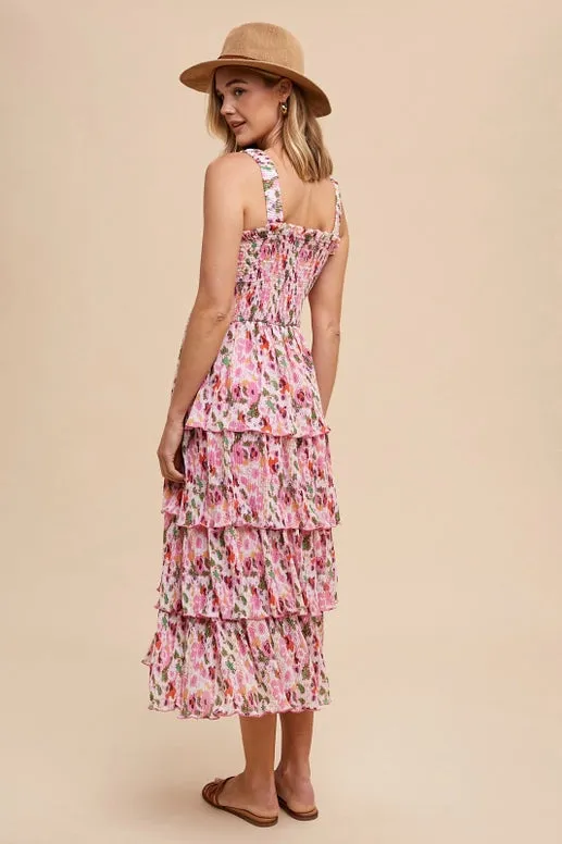 Marion Printed Tiered Maxi Dress