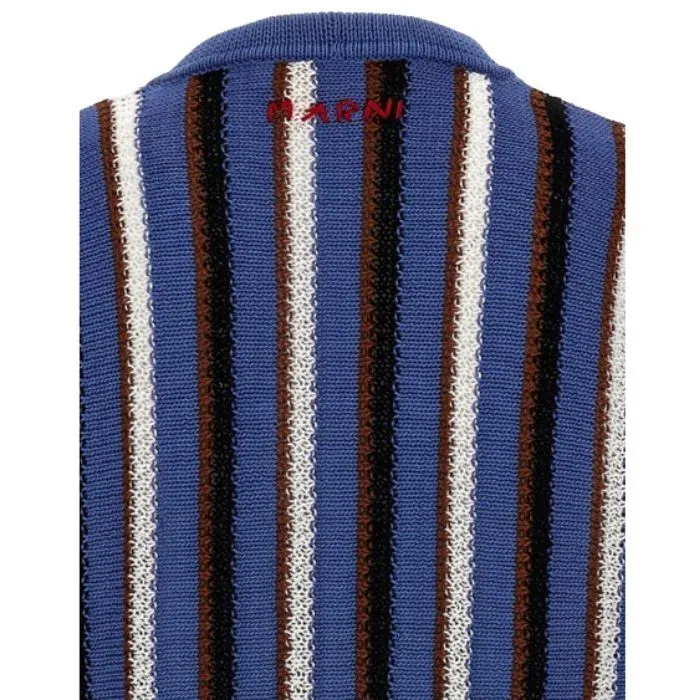 MARNI  |Stripes Unisex Cotton Logo Designers Cardigans