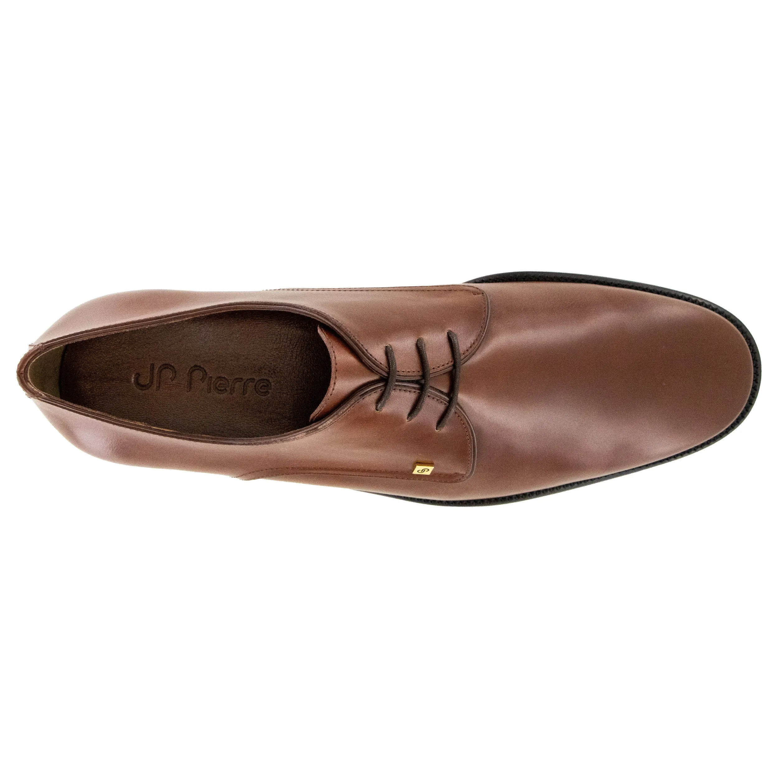 Mens brandy classic leather derby shoes