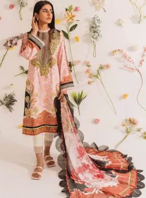 Meraki by Asifa & Nabeel Embroidered Lawn Unstitched 3 Piece Suit - AN23SL MKL-02