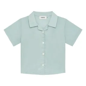 Mini Button Down Shirt | Powder Blue