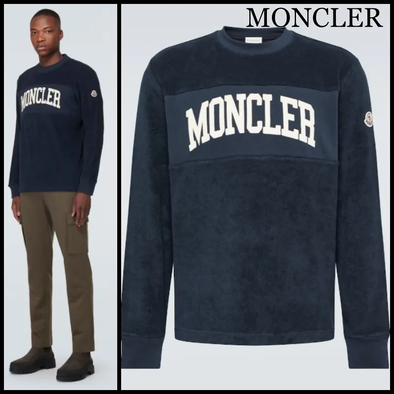 MONCLER  |Unisex Street Style Logo Sweatshirts