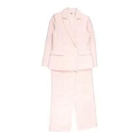 NA-KD Pink Tweed Tailored Suit