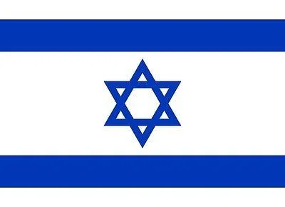 National Flag of Israel Polyester Star of David Indoor/Outdoor 80 x 110 cm