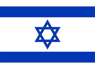 National Flag of Israel Polyester Star of David Indoor/Outdoor 80 x 110 cm