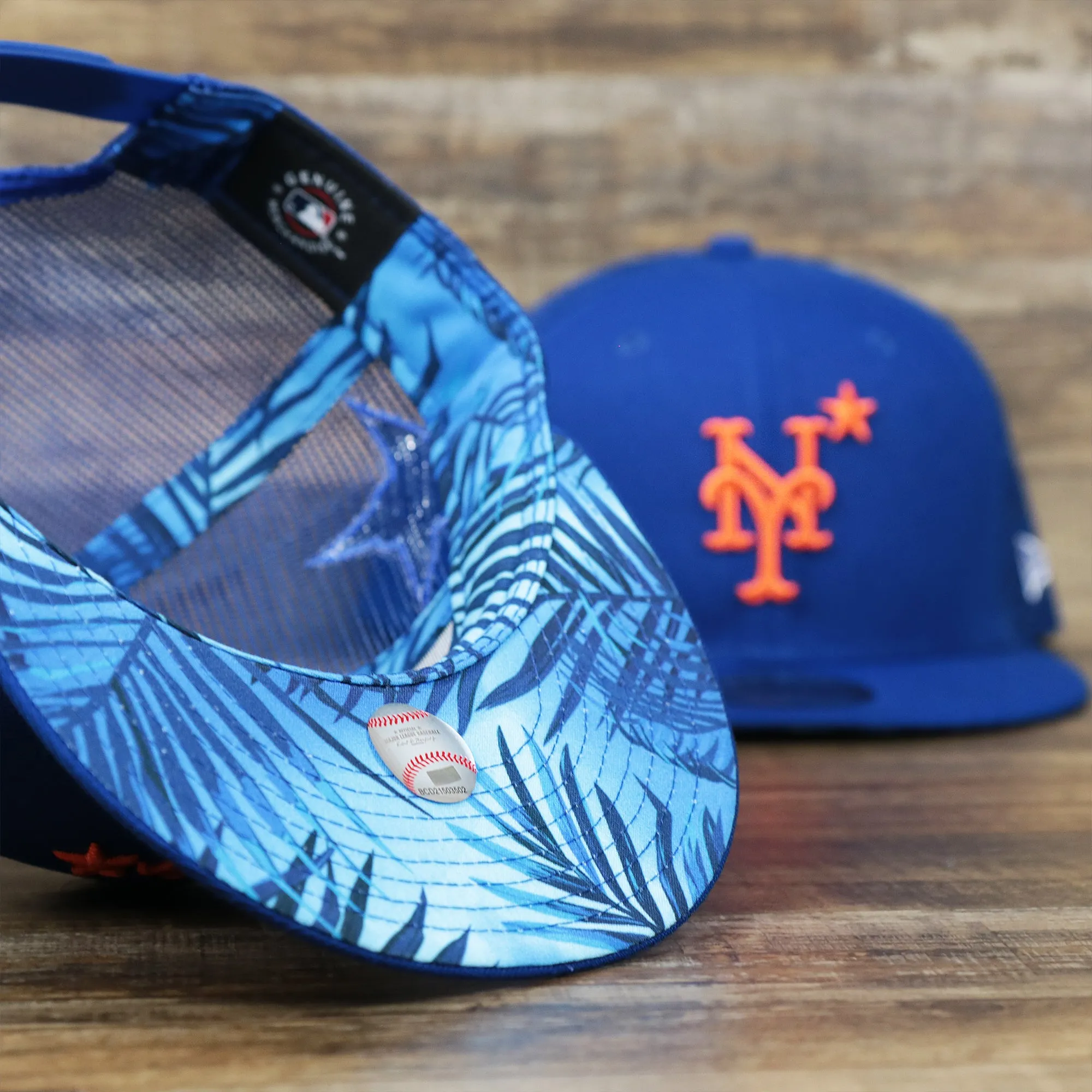 New York Mets Metallic All Star Game MLB 2022 Side Patch 9Fifty Mesh Snapback | ASG 2022 Royal Blue Trucker Hat