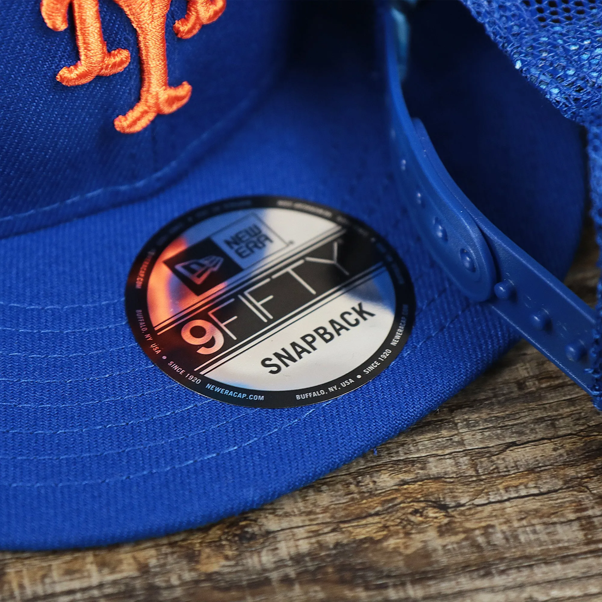 New York Mets Metallic All Star Game MLB 2022 Side Patch 9Fifty Mesh Snapback | ASG 2022 Royal Blue Trucker Hat