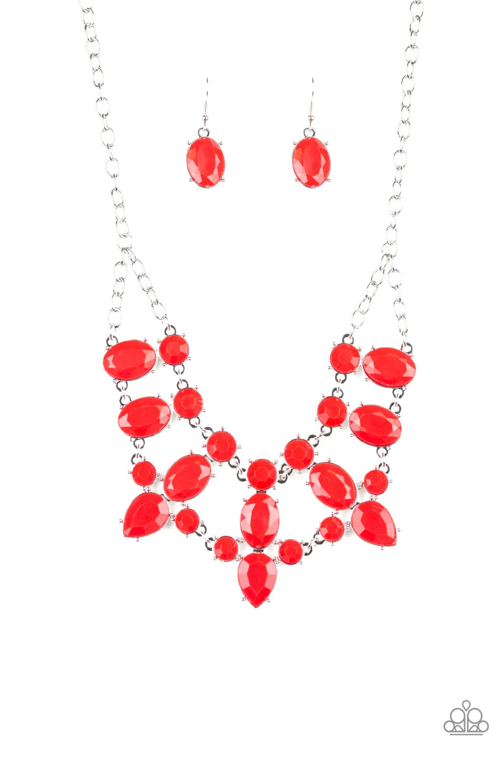 Paparazzi Goddess Glow Necklace-Red