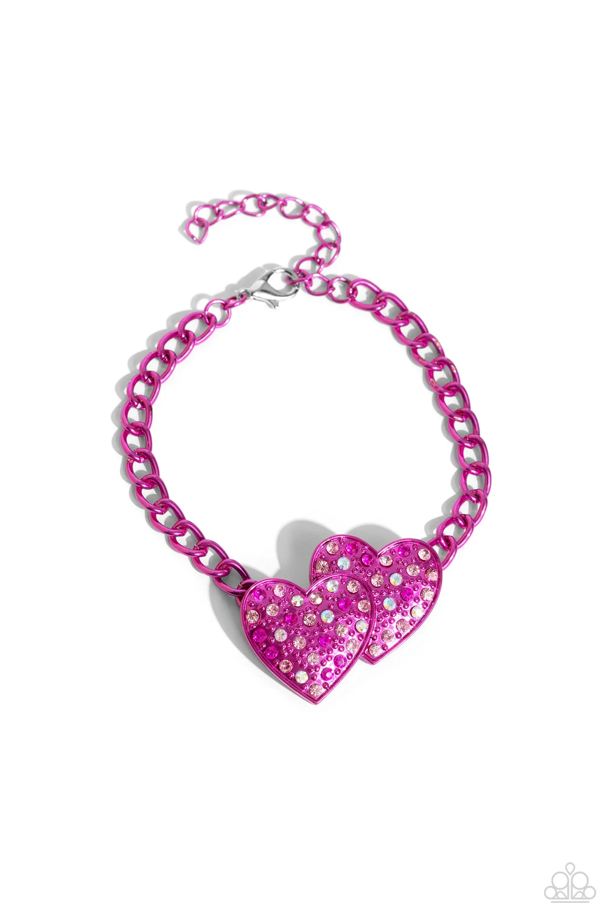 Paparazzi Lovestruck Lineup - Pink Bracelet