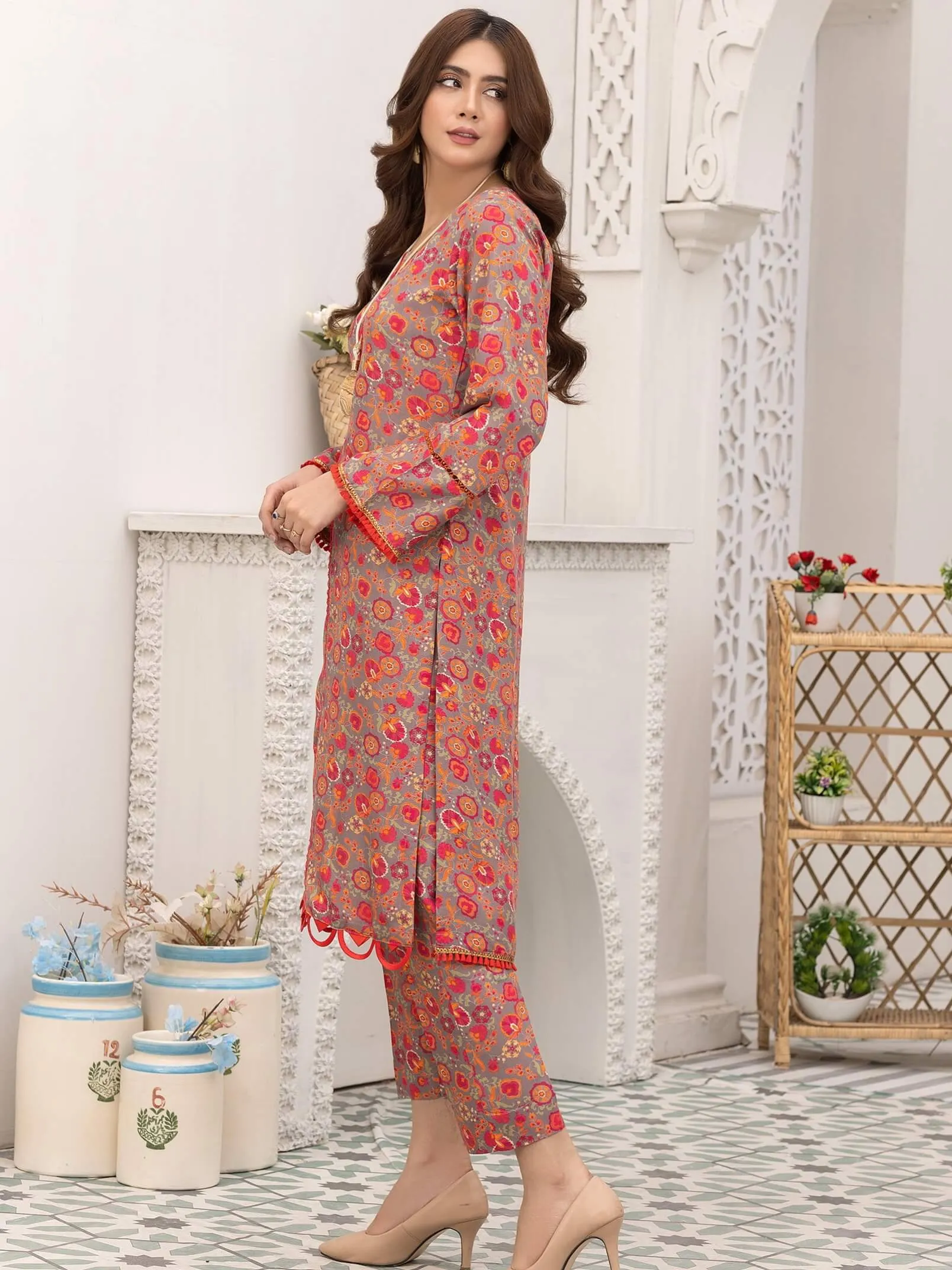 Pehli Nazar by Manizay Printed Viscose Unstitched 2 Piece Suit D-05