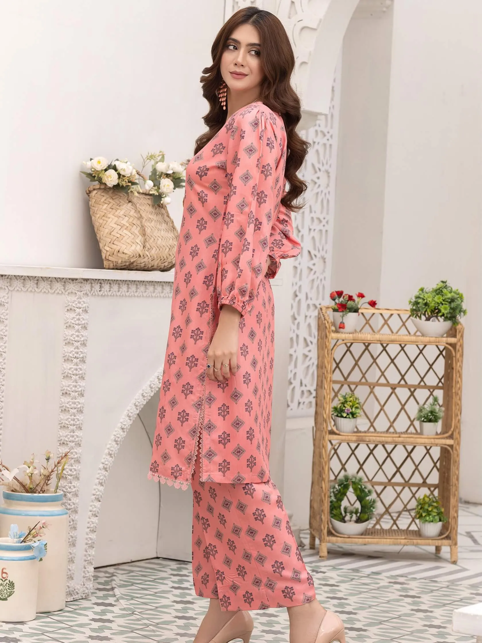 Pehli Nazar by Manizay Printed Viscose Unstitched 2 Piece Suit D-07