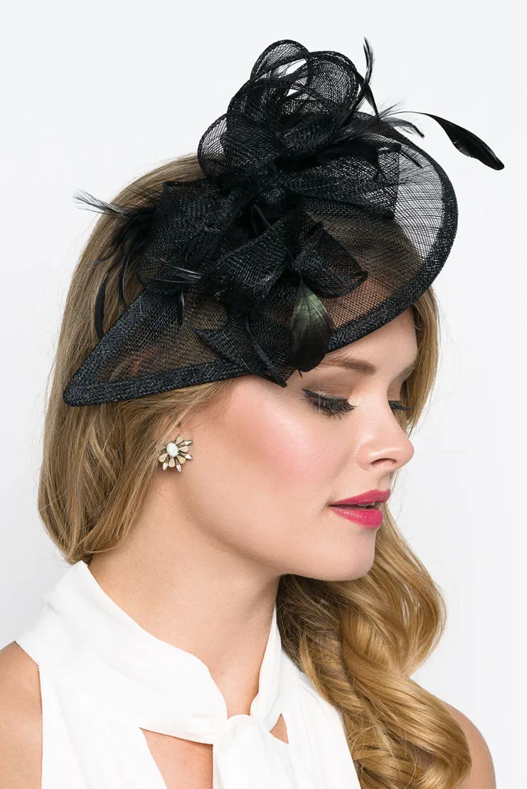 Penny Fascinator - Black