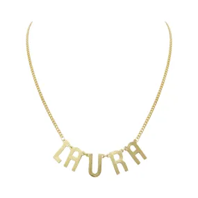 Personalized Retro Letter Necklace