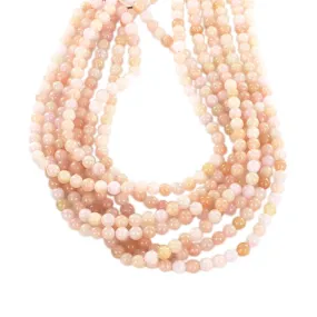 Pink Morganite 6Mm Round Beads 16