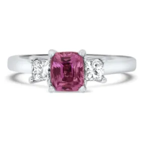 Pink Sapphire and DiamondRing