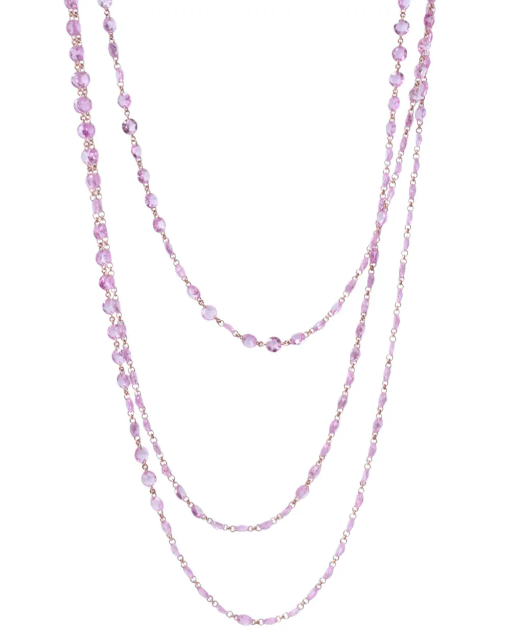 Pink Sapphire Necklace