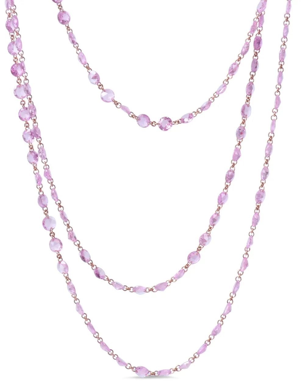 Pink Sapphire Necklace