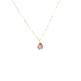 Pink Tourmaline Necklace