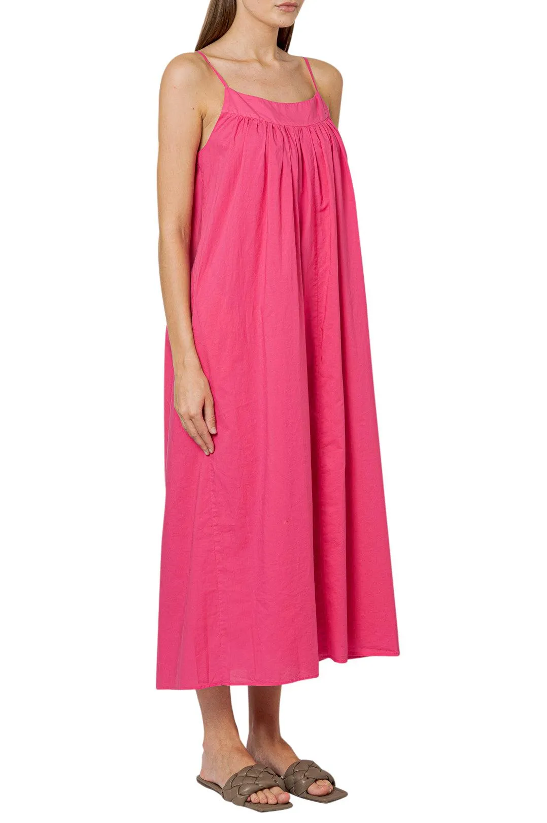 Pleated long dress