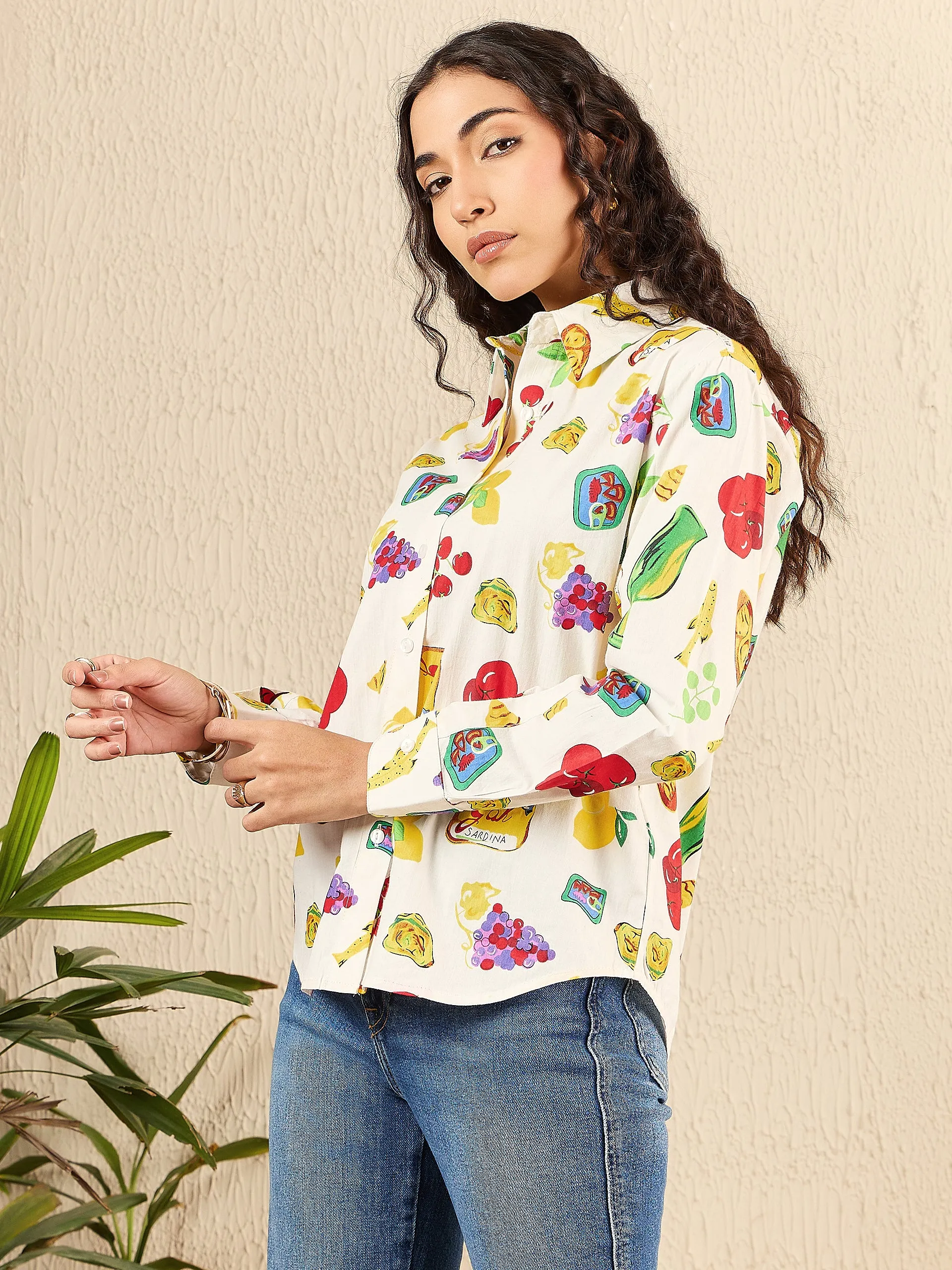 Printed Cotton Shirt