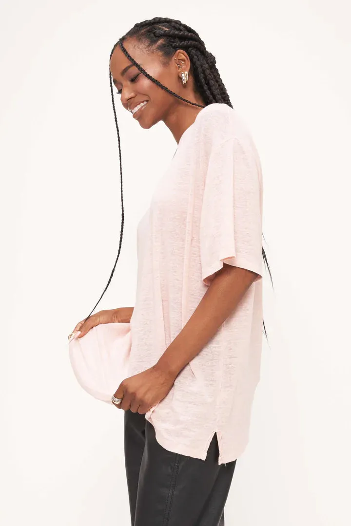 Project Social T Edie Linen Boyfriend Tee