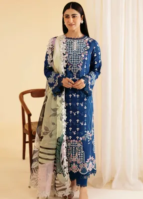 Qlinekari By Qalamkar Embroidered Lawn 3 Piece Unstitched Suit QLM24QK SQ-08 ZEL