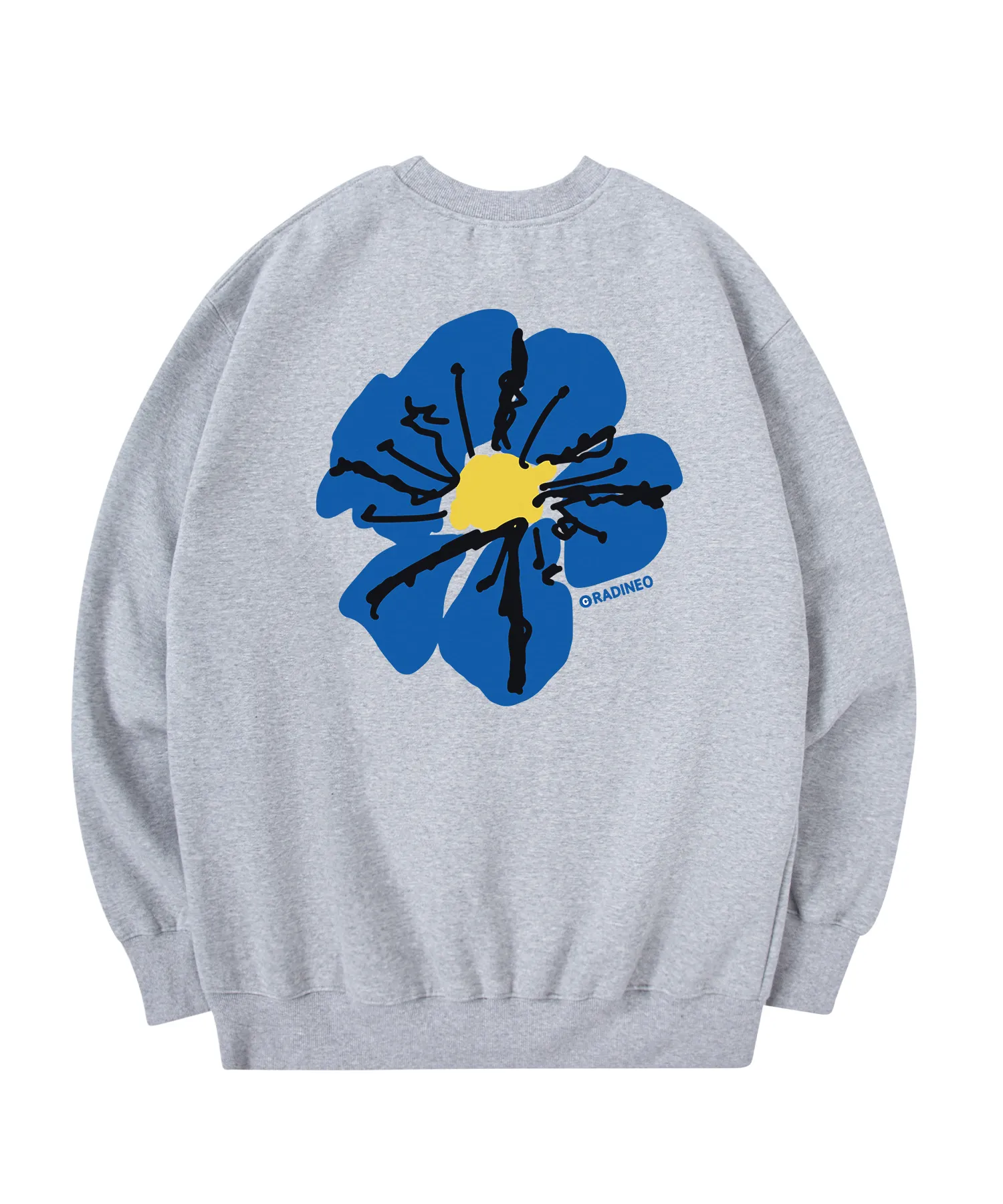 RADINEO  |[RADINEO]★ BLUE FLOWER SWEAT