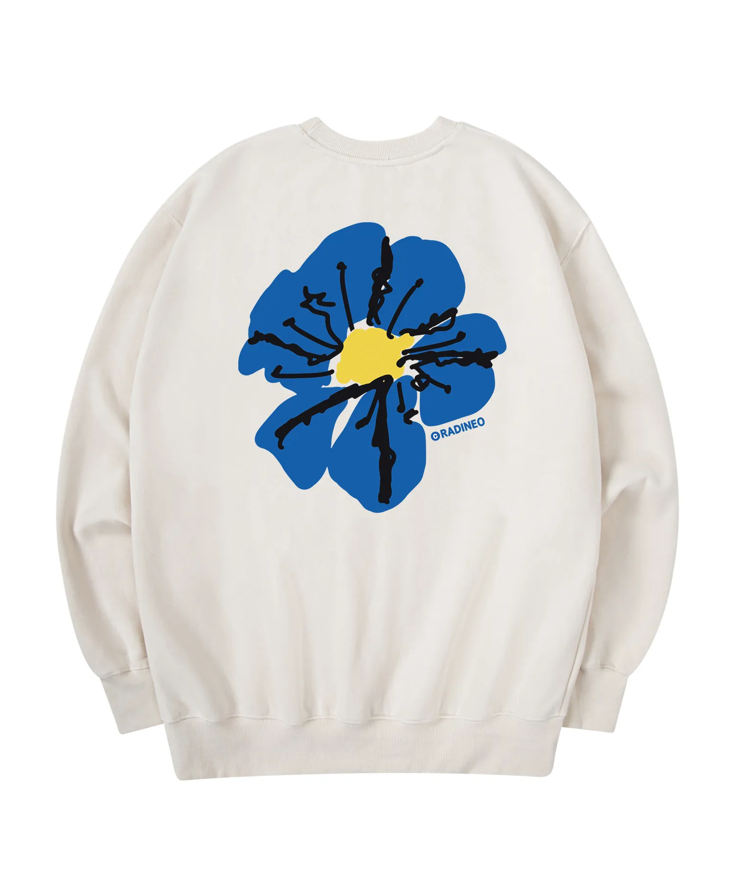 RADINEO  |[RADINEO]★ BLUE FLOWER SWEAT