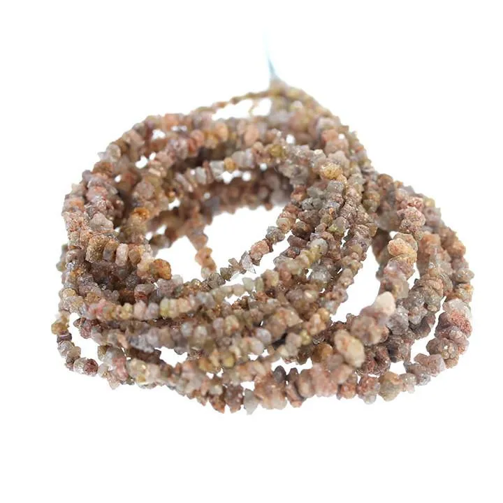 Red Bronze Drusy Diamond Beads 2.5-4Mm Nuggets 16