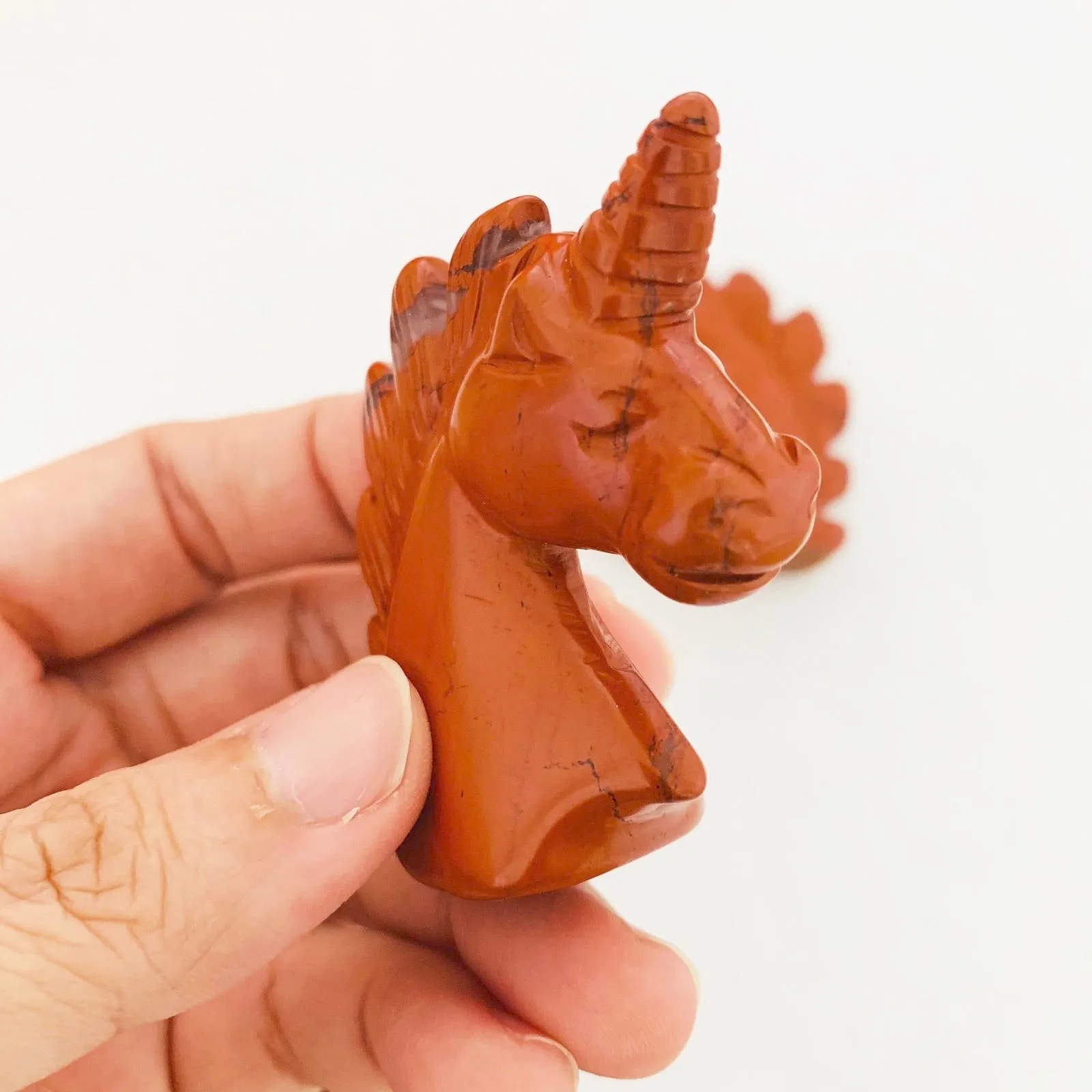 Red Jasper Unicorn Crystal