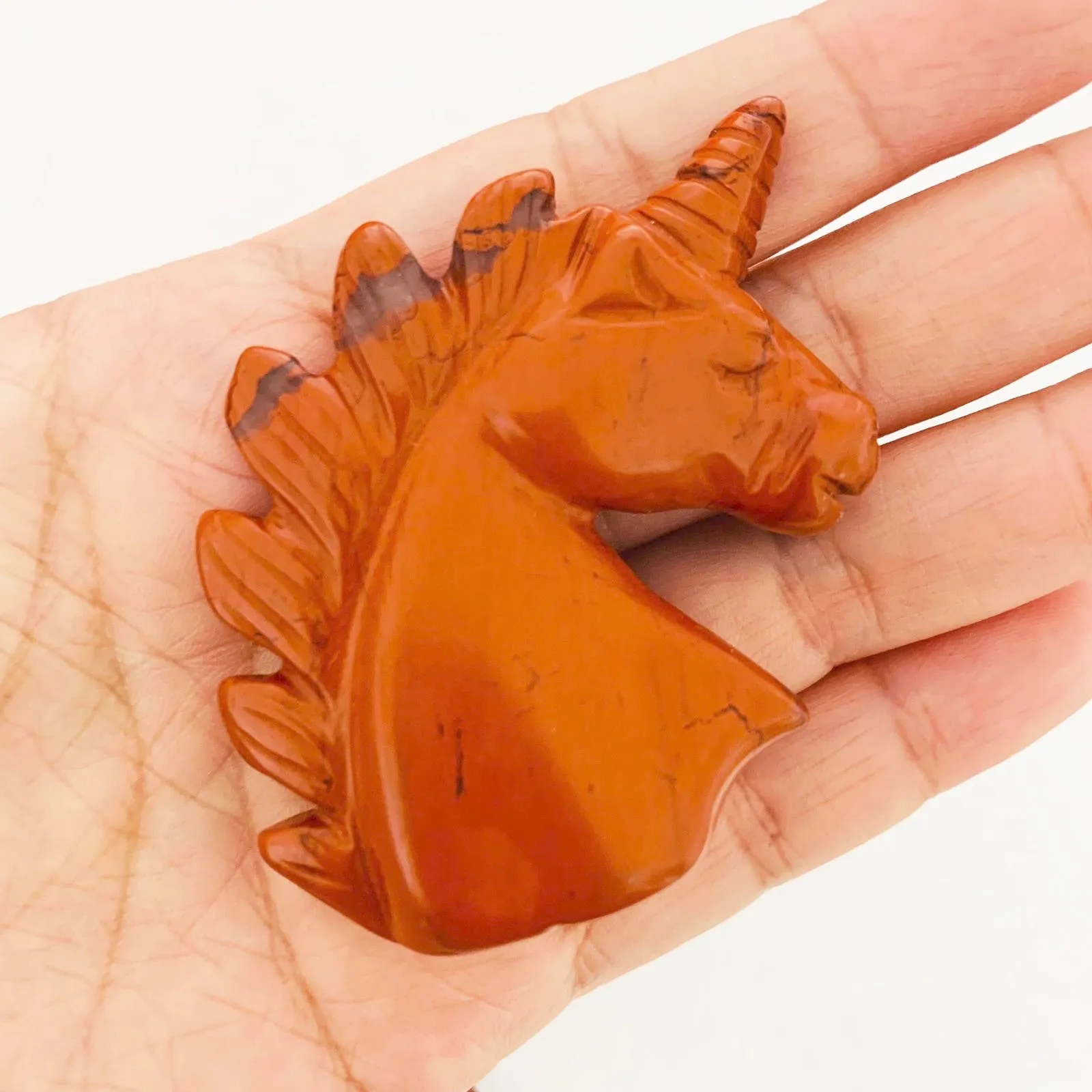 Red Jasper Unicorn Crystal