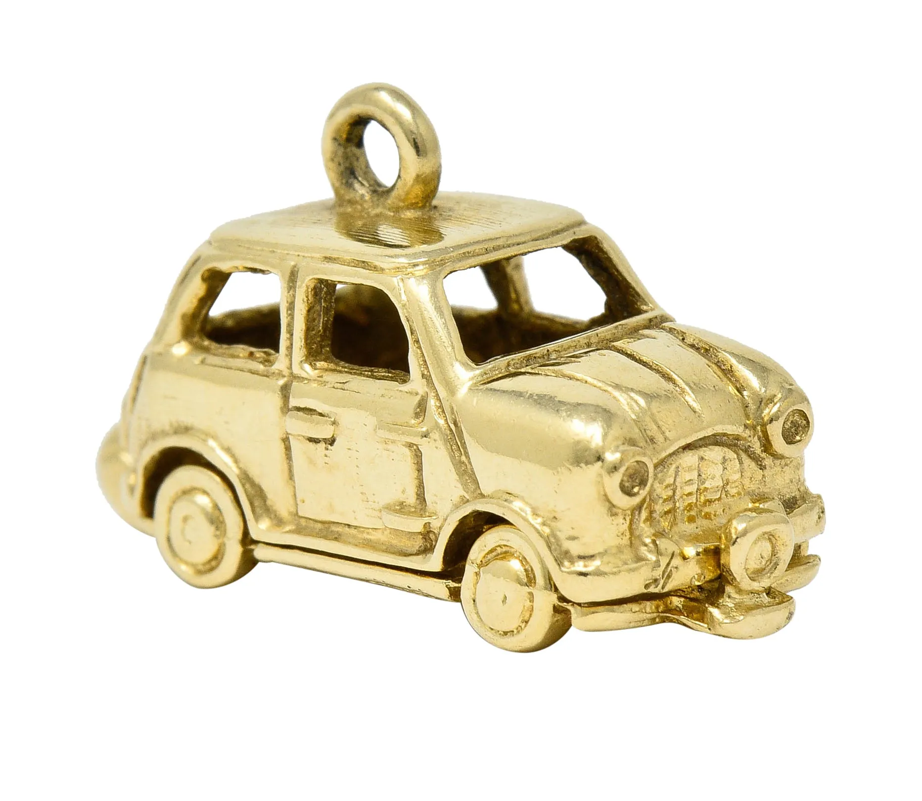 Retro 14 Karat Gold Car Charm Circa 1940