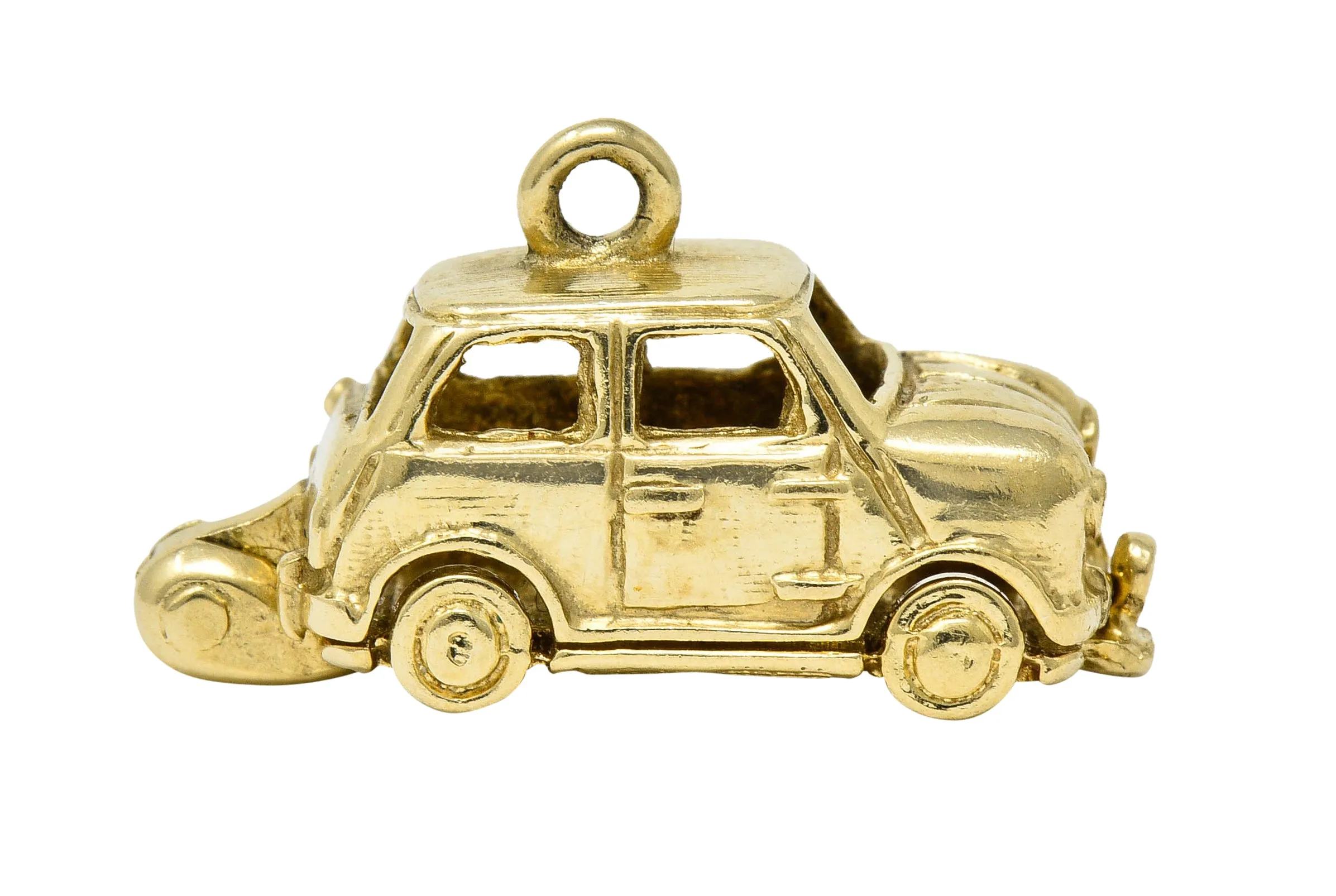 Retro 14 Karat Gold Car Charm Circa 1940