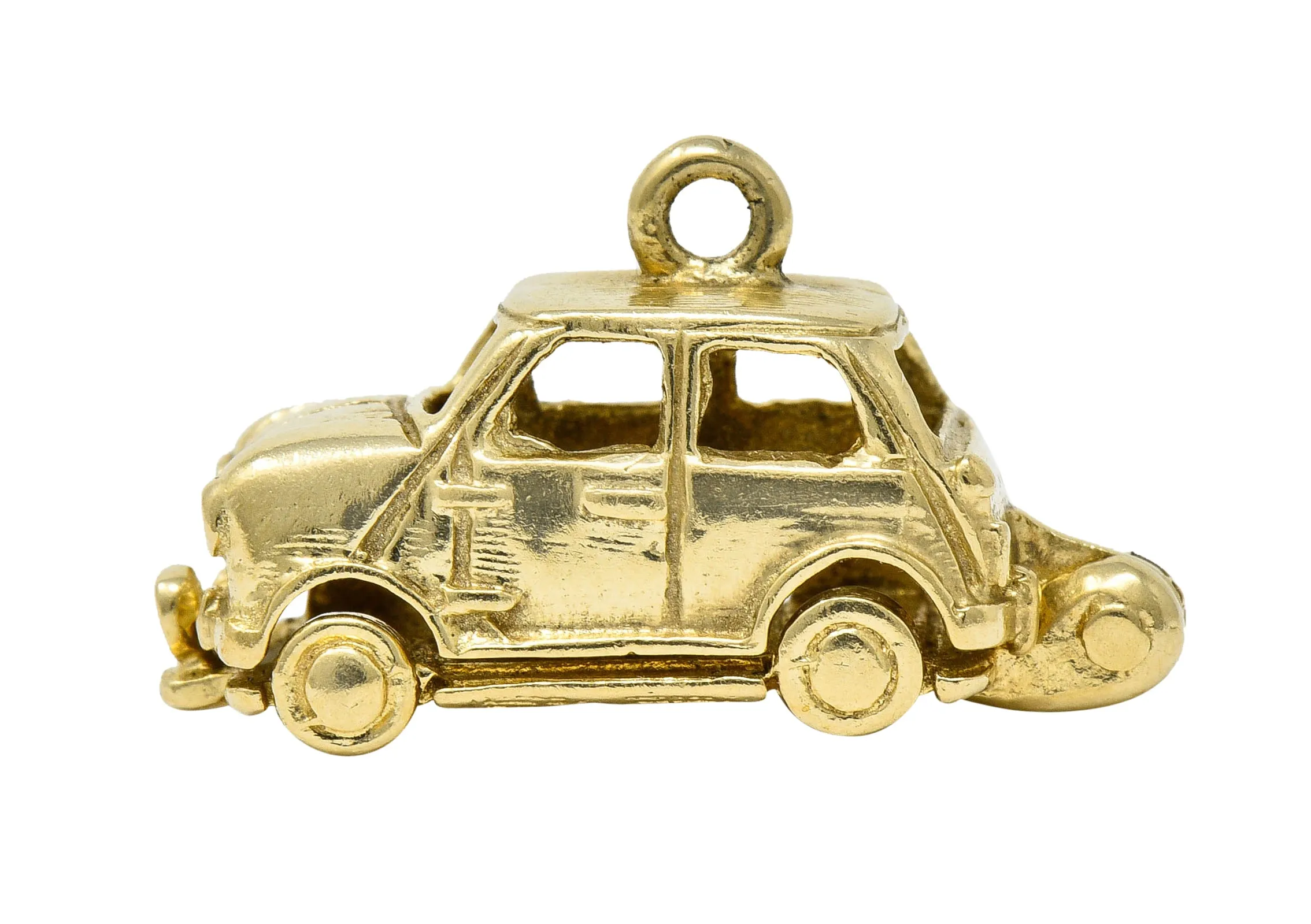 Retro 14 Karat Gold Car Charm Circa 1940