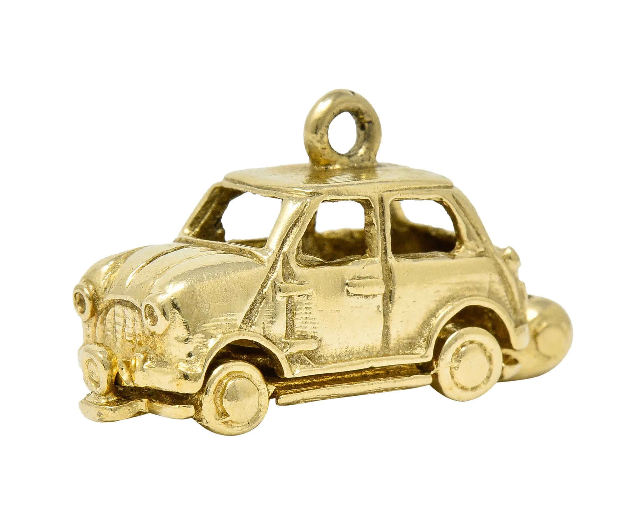 Retro 14 Karat Gold Car Charm Circa 1940