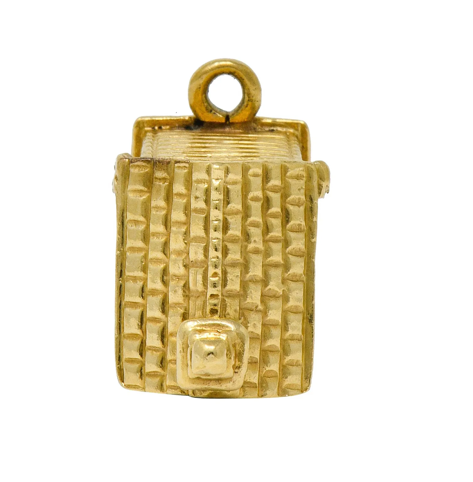 Retro Enamel 14 Karat Gold Chapel Charm