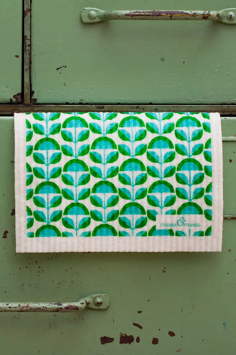 Retro Flower dishcloth