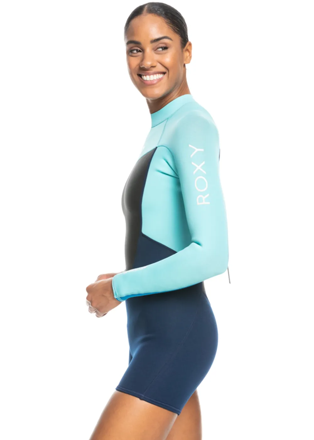 Roxy Womens Prologue 2/2mm Long Sleeve Back Zip Spring Suit