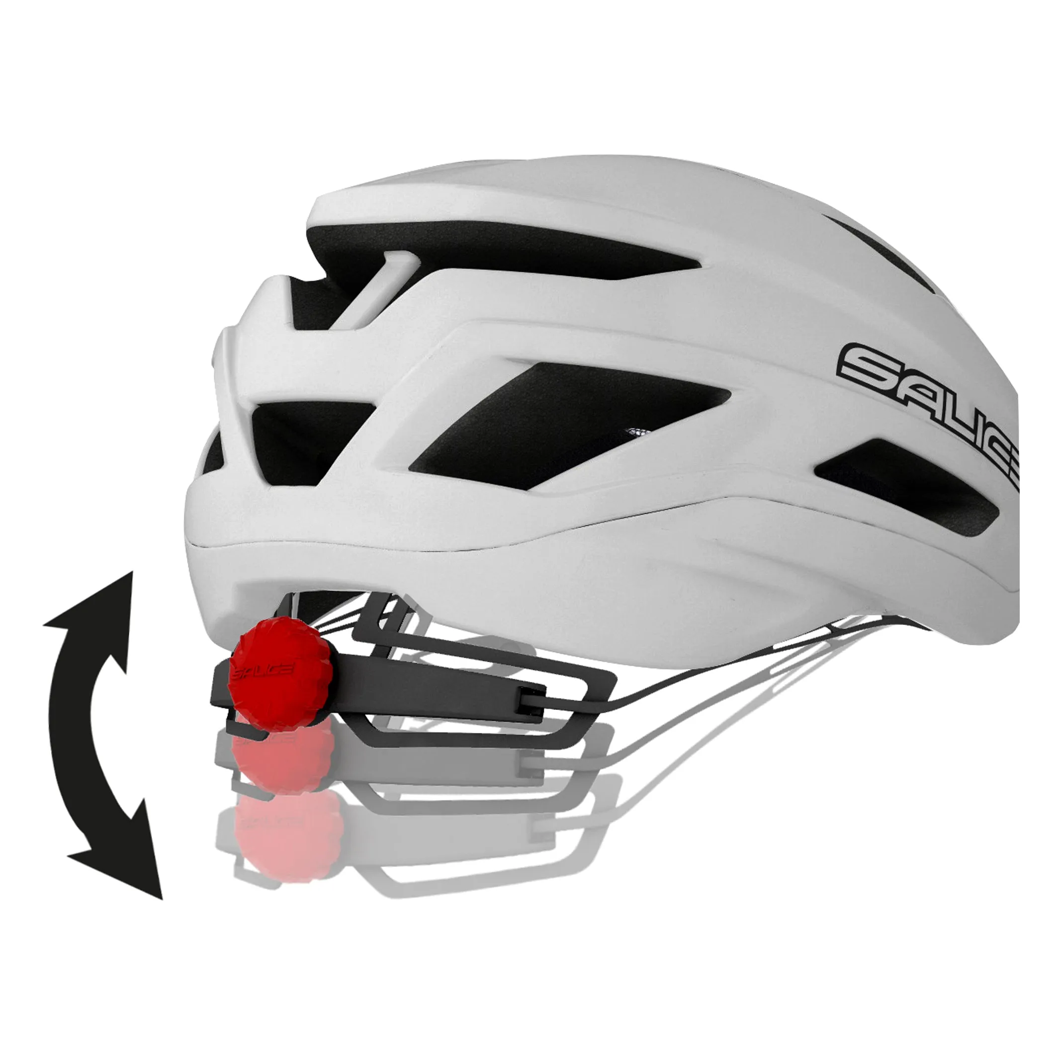 Salice Chrono Helmet White-Red - DISCONTINUED