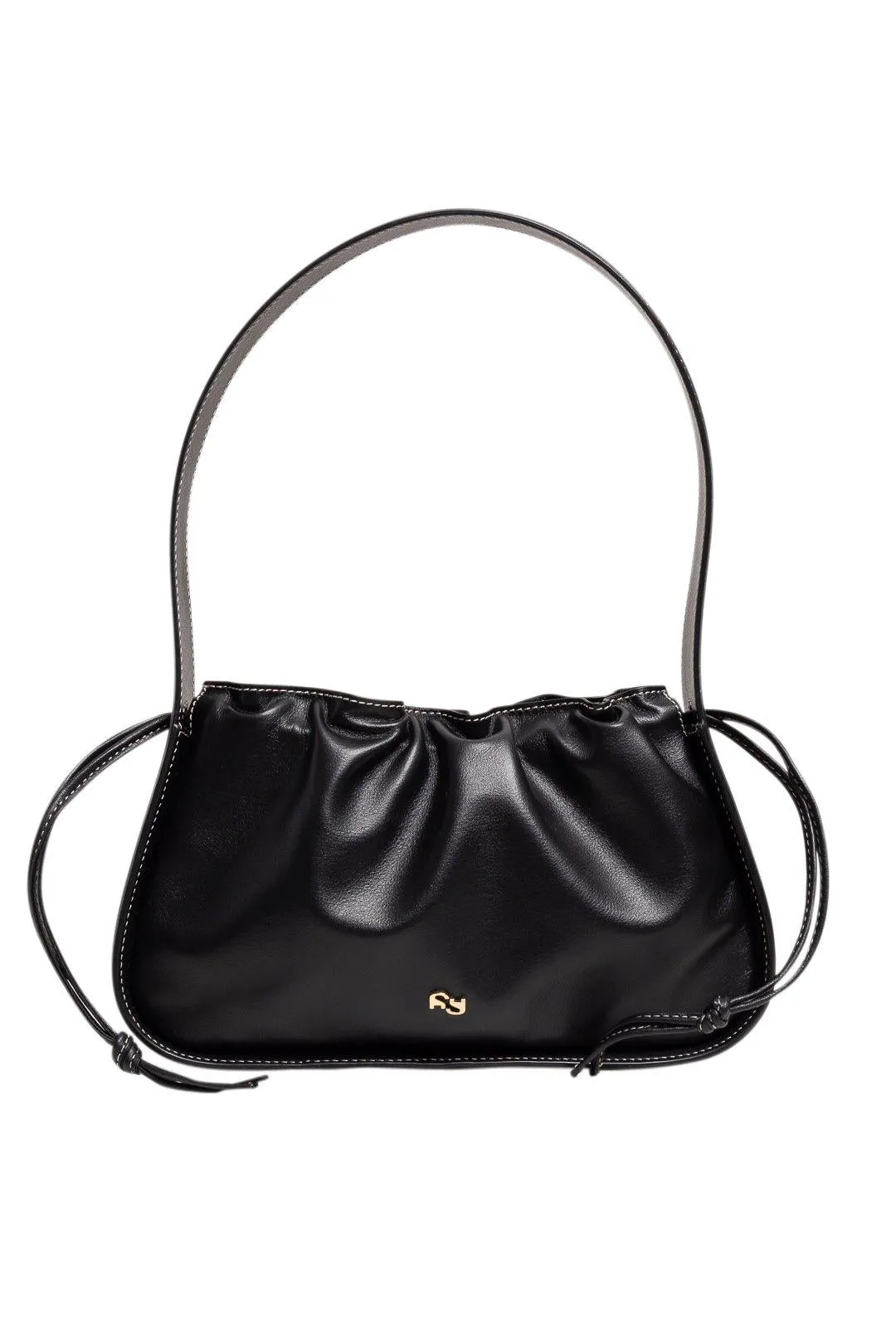 Scrunch leather handbag