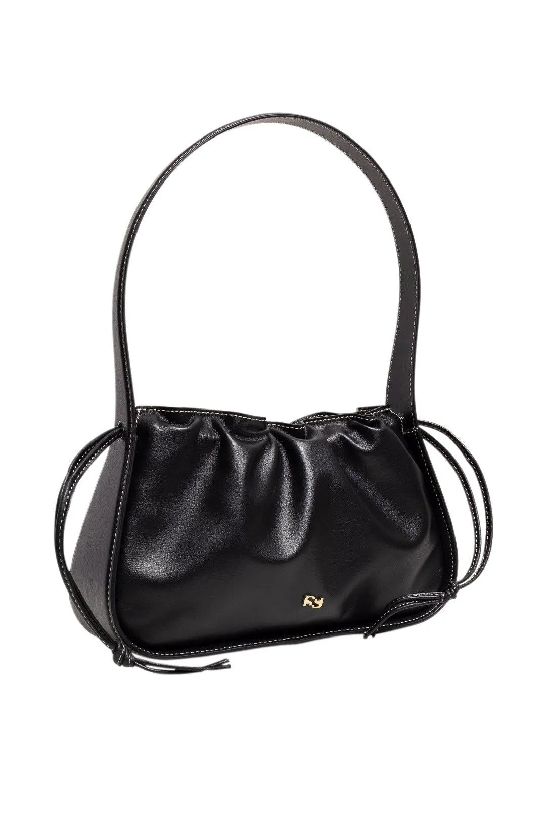 Scrunch leather handbag