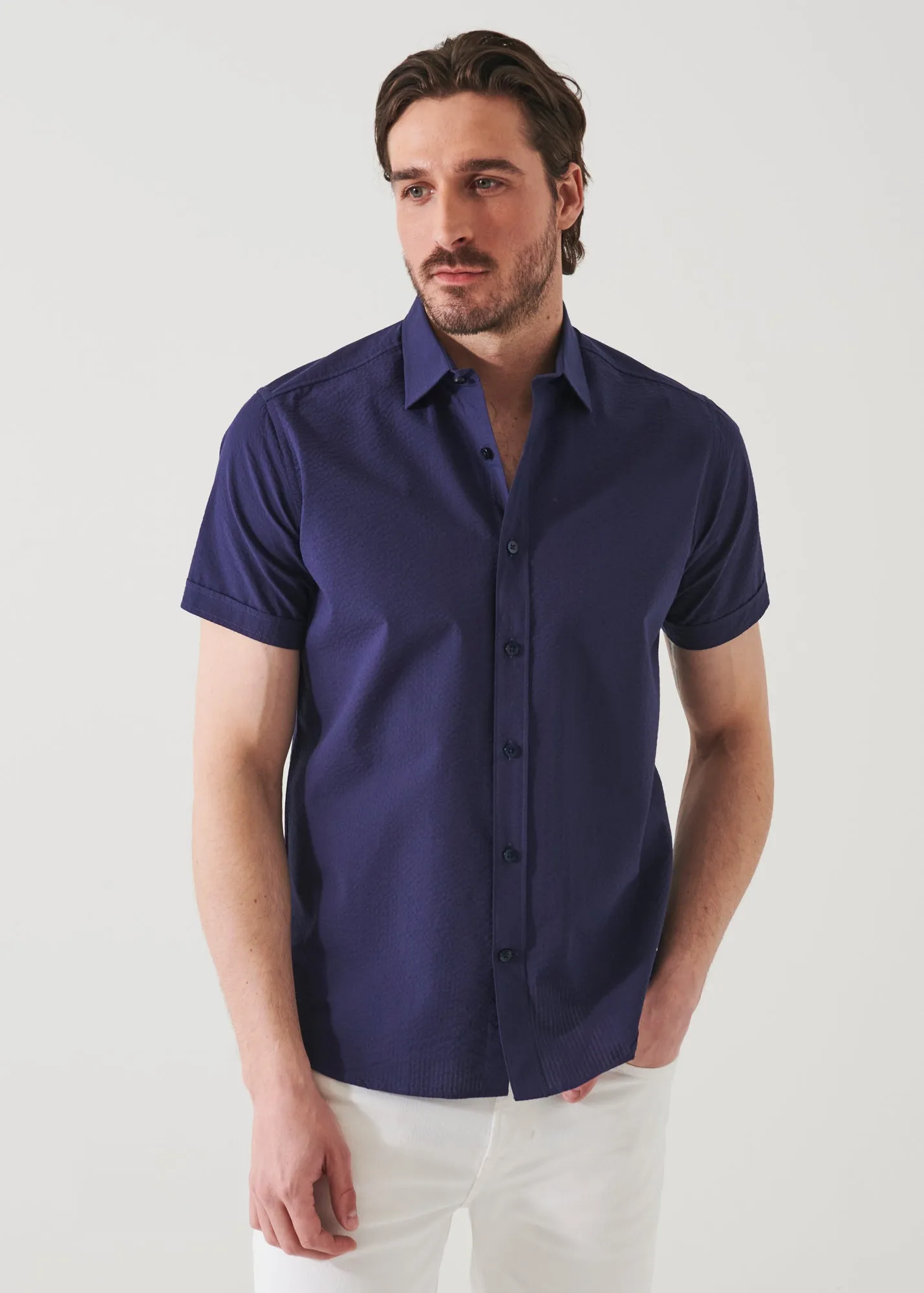 SEERSUCKER COTTON SHIRT