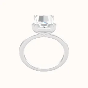 Solitaire Engagement Ring With Double Prongs Head