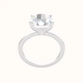 Solitaire Engagement Ring With Standard Four Prong Head